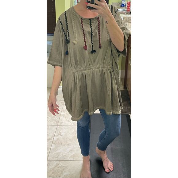 POL medium oversized kaftan style tunic 100% cotton - Picture 2 of 7